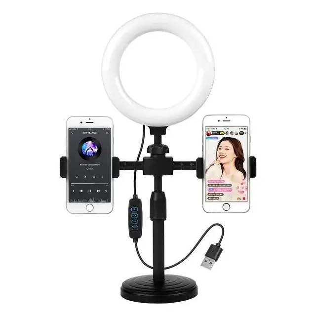 MINI RING LIGHT AVEC 2 SUPPORTS